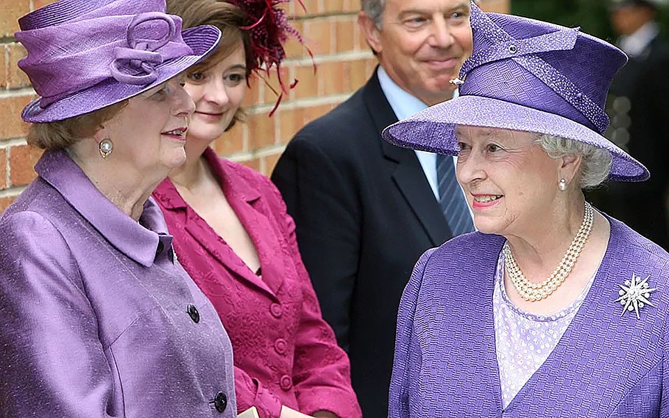 Margaret Thatcher and Queen Elizabeth