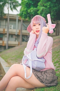 Japan anime cosplay girl portrait