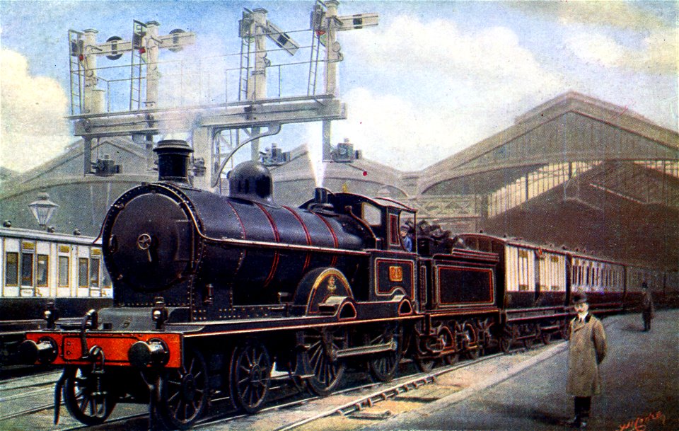 scotch express leaving euston 1905 hi-res photo