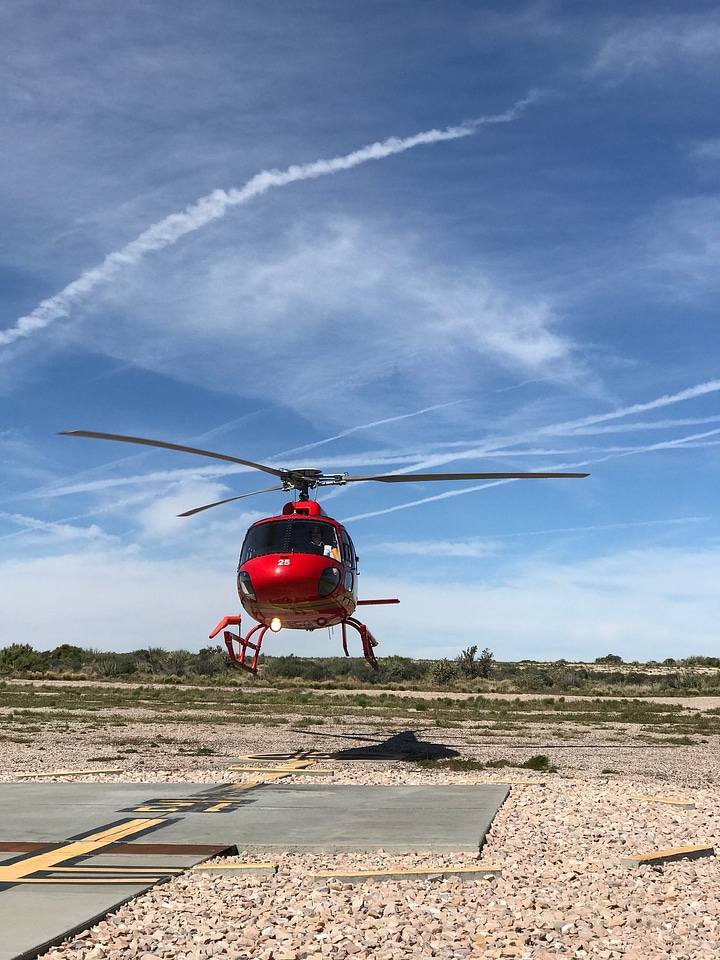 Helicopter tour in Grand Canyon National park, Colorado