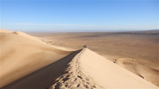 Gobi desert Sand Dunes, Mongolia photo