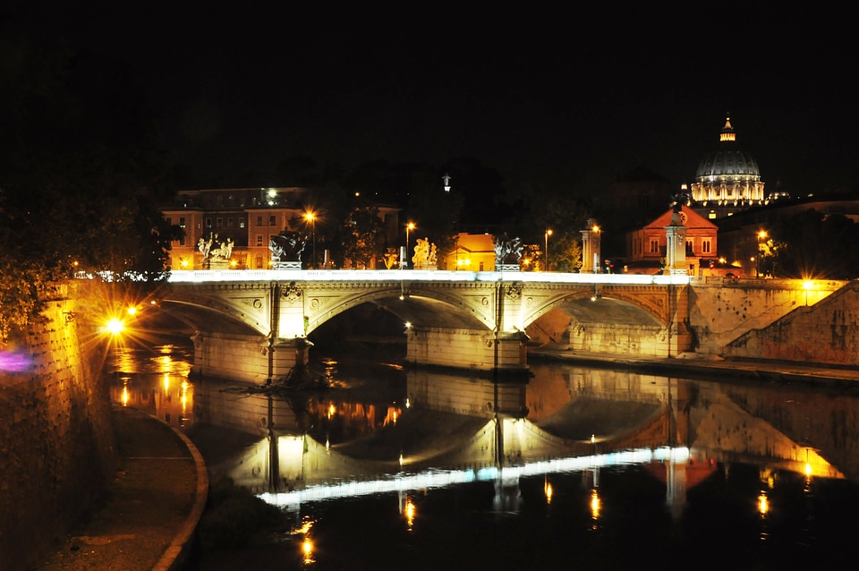 Tiber san pietro bridge