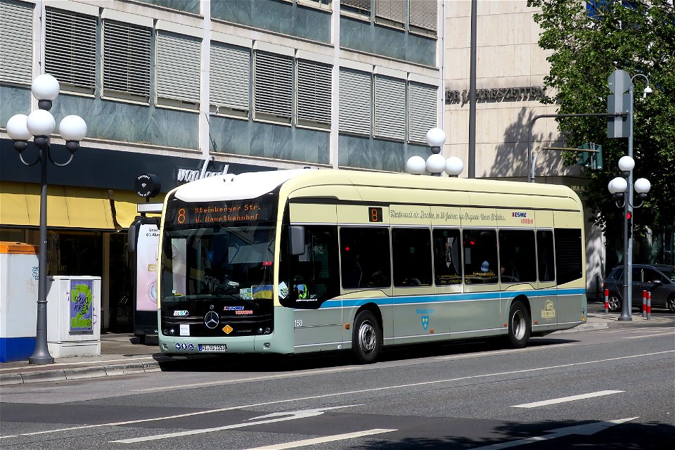 ESWE, Wiesbaden - Wagen 150- WI-VG 1150 - Mercedes-Benz O 530 eCitaro (2020) - Oldiebus-Club - Wiesbaden, 02.08.2022