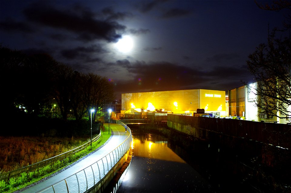 Castlebar Riverside Walk Electric Skyline Jan 2016 17