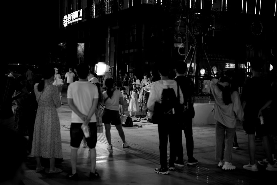 Street Singer In Quan Cheng Street