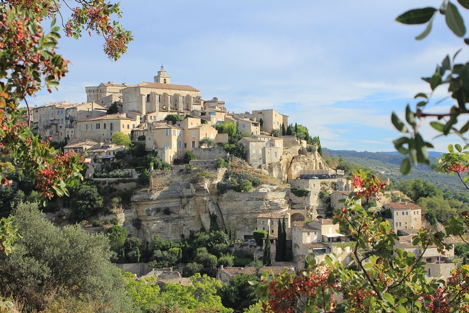 Provence french village landscape