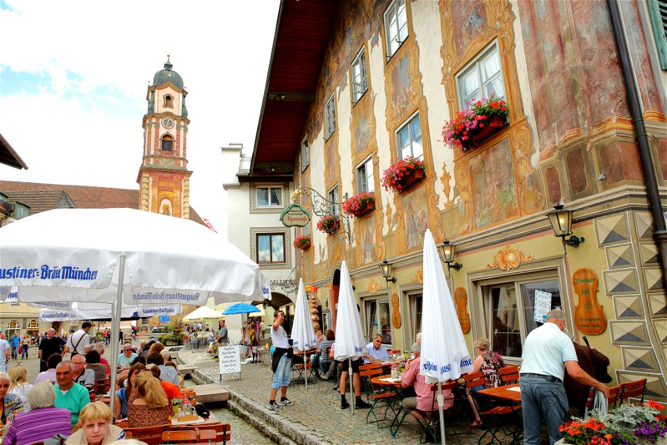 Altstadt (Old Town) Mittenwald, Bavaria, Germany