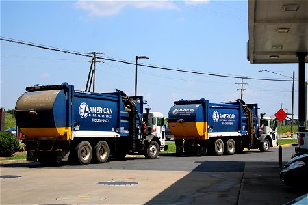 American Disposal trucks 419 & 421 | Peterbilt and Mack ZRs photo