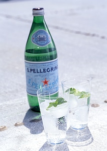 Fresh drink with mint