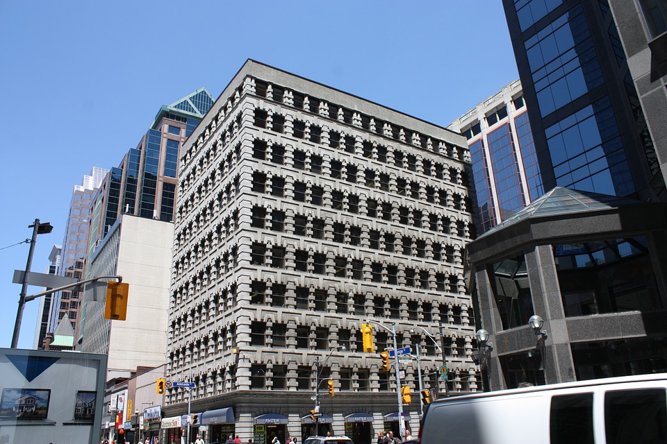Downtown town center city