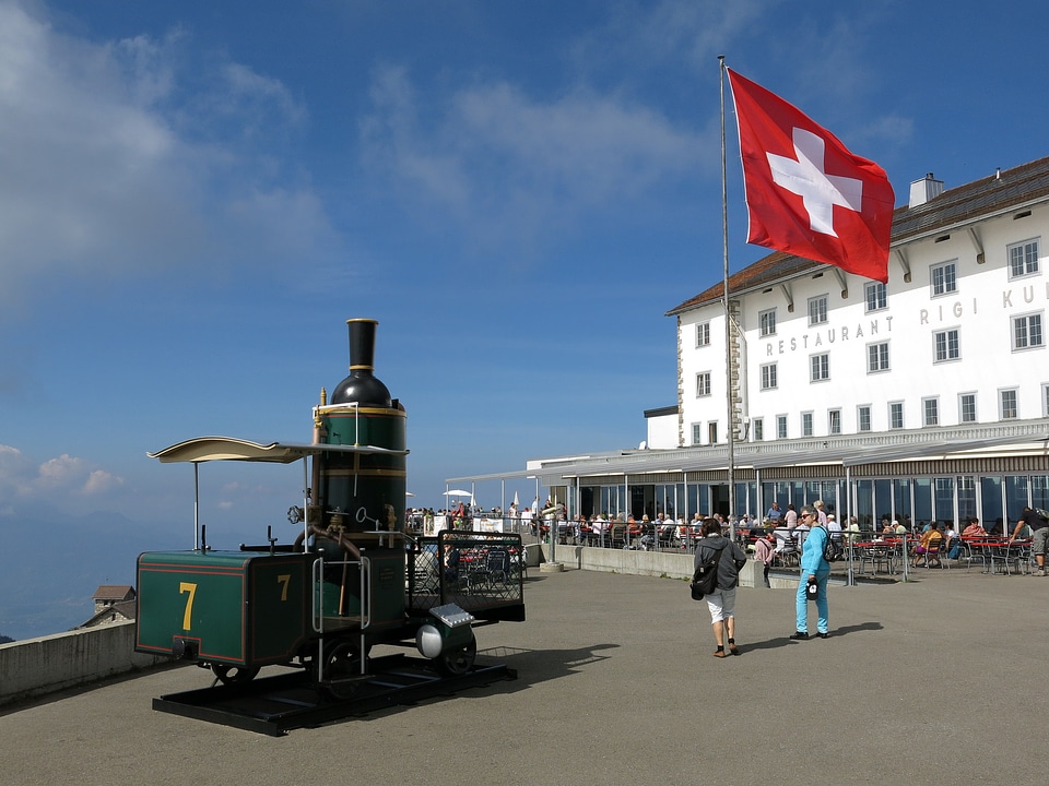 Lucerne Switzerland Hotel at the top of Rigi Kulm