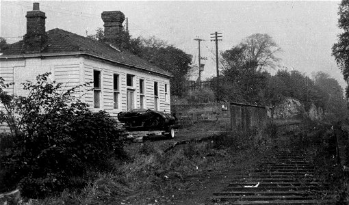 sprotborough station after track lifted c1968 hi-res photo