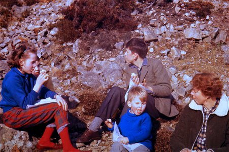 Chris and Family - Scotland 1962 photo