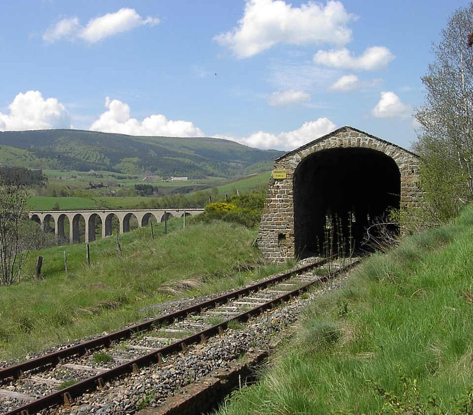 Railway tracks tunnel