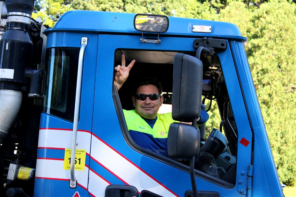 Mauro in his truck