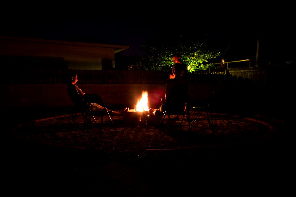Christening the Firepit