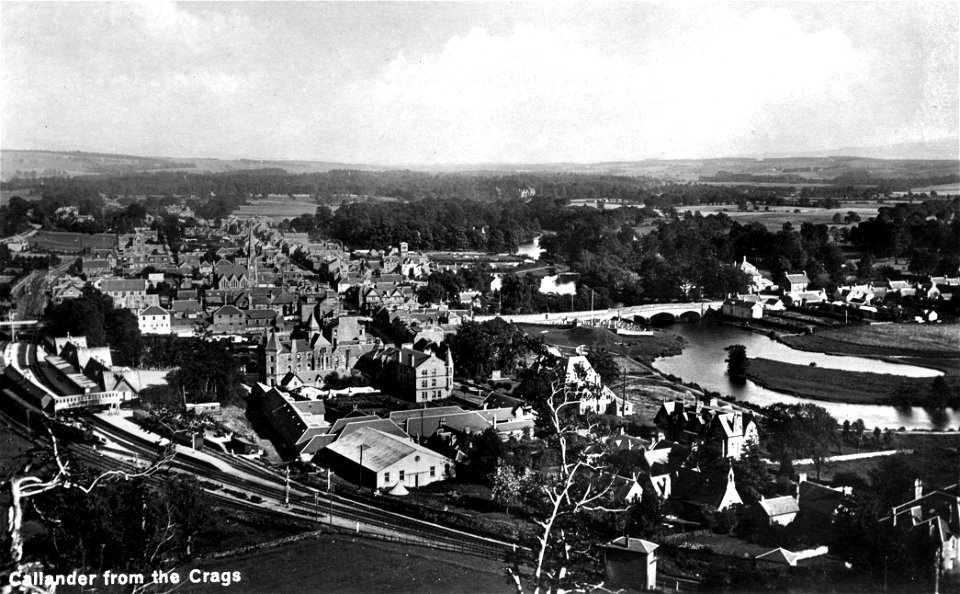 callander from the crags original postcard hi-res