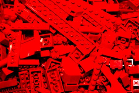 Red Lego bricks DSC_2123 photo