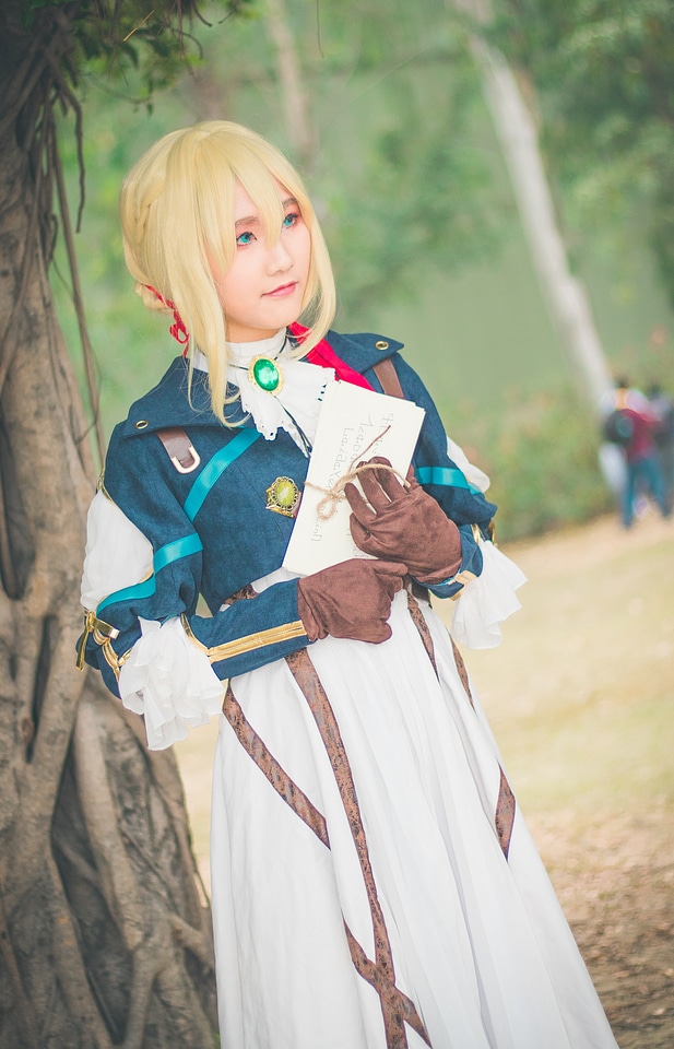 Japan anime cosplay girl portrait