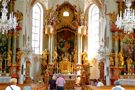 St. Peter and Paul Church in Mittenwald, Bavaria, Germany photo