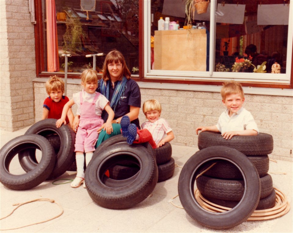Jeroen, Susan en juffrouw Arina, 1982.