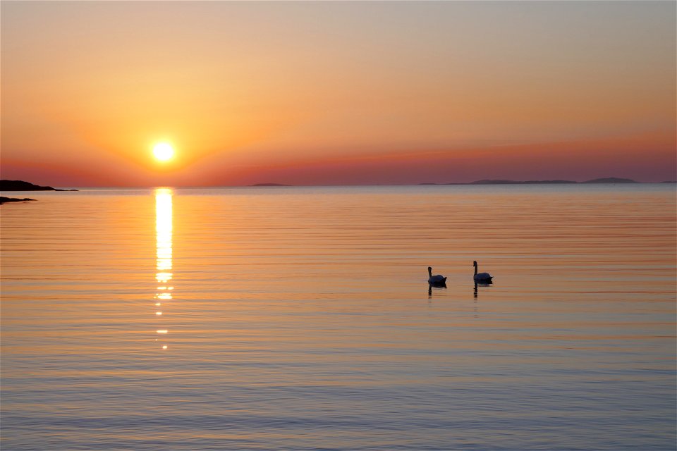 Towards the setting sun ...