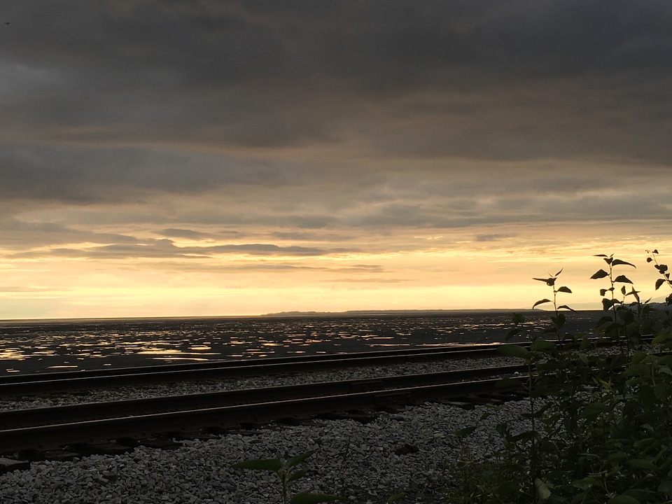 Alaska Knik Arm at Sunset