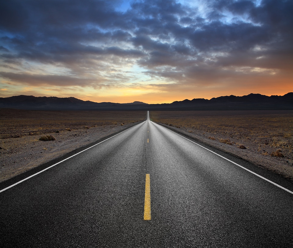 Black highway background