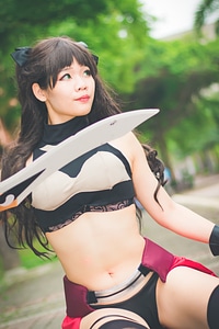 Female warrior with sword