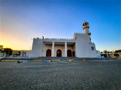 A mosque in the evening of KSA photo