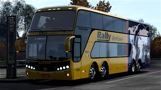 Ônibus Busscar Panoramico DD 1999 Skin Rally Turismo ETS2 Euro Truck Simulator 2 photo