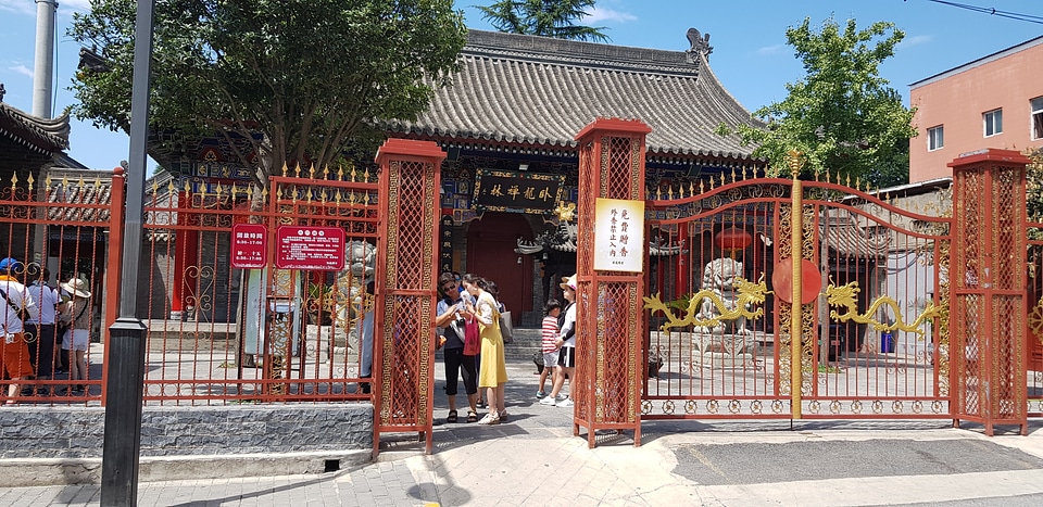 Beautiful view of ancient city wall of Xian, China