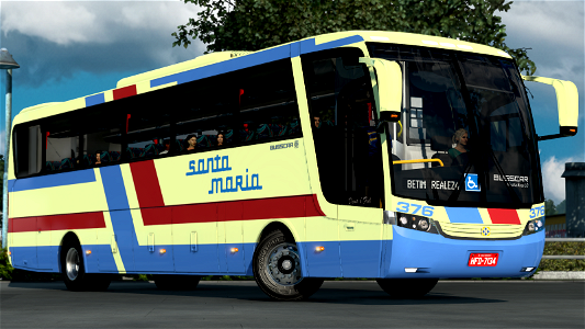 Ônibus Busscar Visstabuss LO scK124 Skin Santa Maria ETS2 Euro Truck Simulator 2 photo
