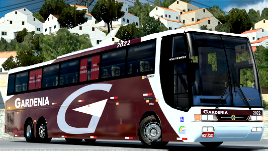 Ônibus BUSSTAR VISSTA BUS Skin Gardenia ETS2 Euro Truck Simulator 2