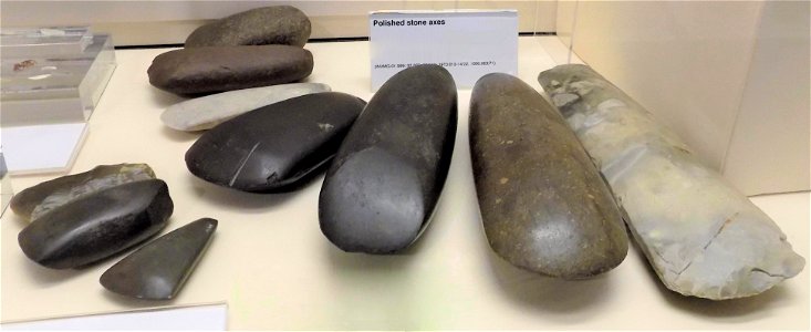 Neolithic Stone Axeheads, Inverness Museum photo