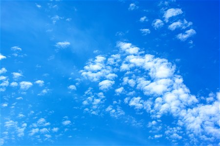 Blue Sky and Puffy Clouds Background 2021