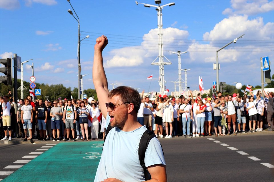 Protests in Minsk, Belarus photo