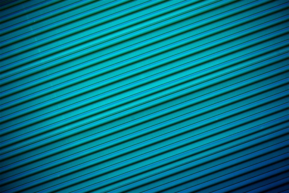 Dark Teal Green Corrugated Metal Textured Background 2021 photo