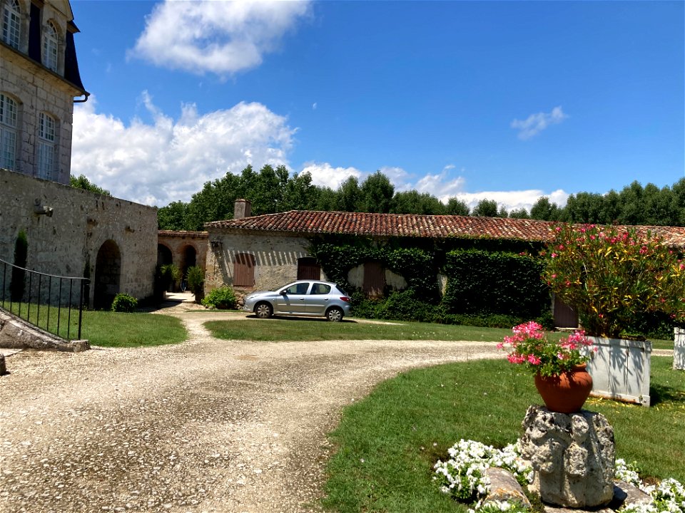 Adele's Childhood Home Front Garden: Chateau de Trenquelleon, Feugarolles