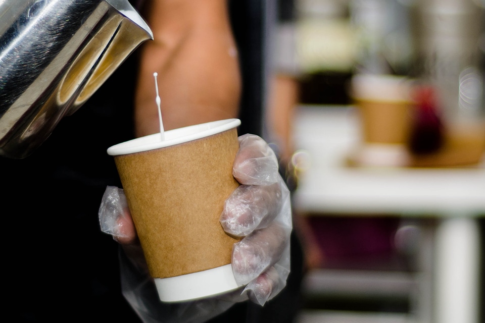 barista brewing coffee in the coffee room