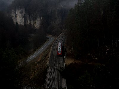 Entlang der Pegnitz Bahnstrecke Nürnberg Cheb photo