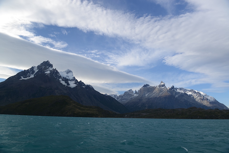 Pehoe Lake and Los Cuernos in the Torres del Paine National Park