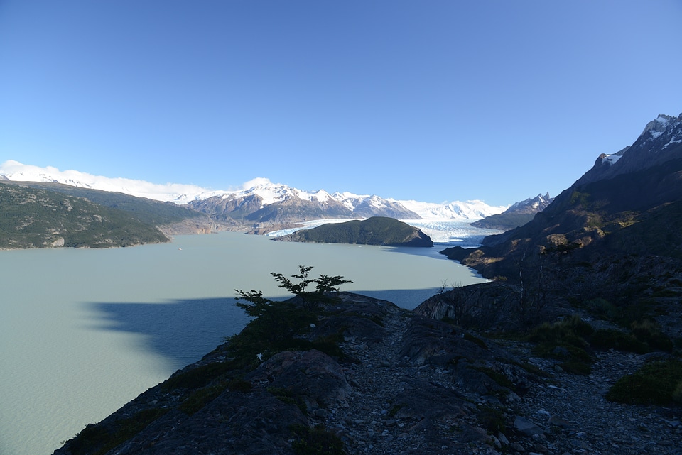 Pehoe Lake and Los Cuernos in the Torres del Paine National Park