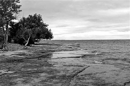 Lake Ontario On A Grey Afternoon photo