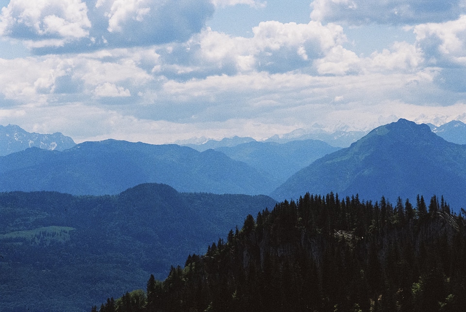 kampenwand mountain at the chiemsee lake in bavaria