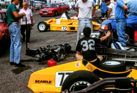John Hayden racing 1980s photo