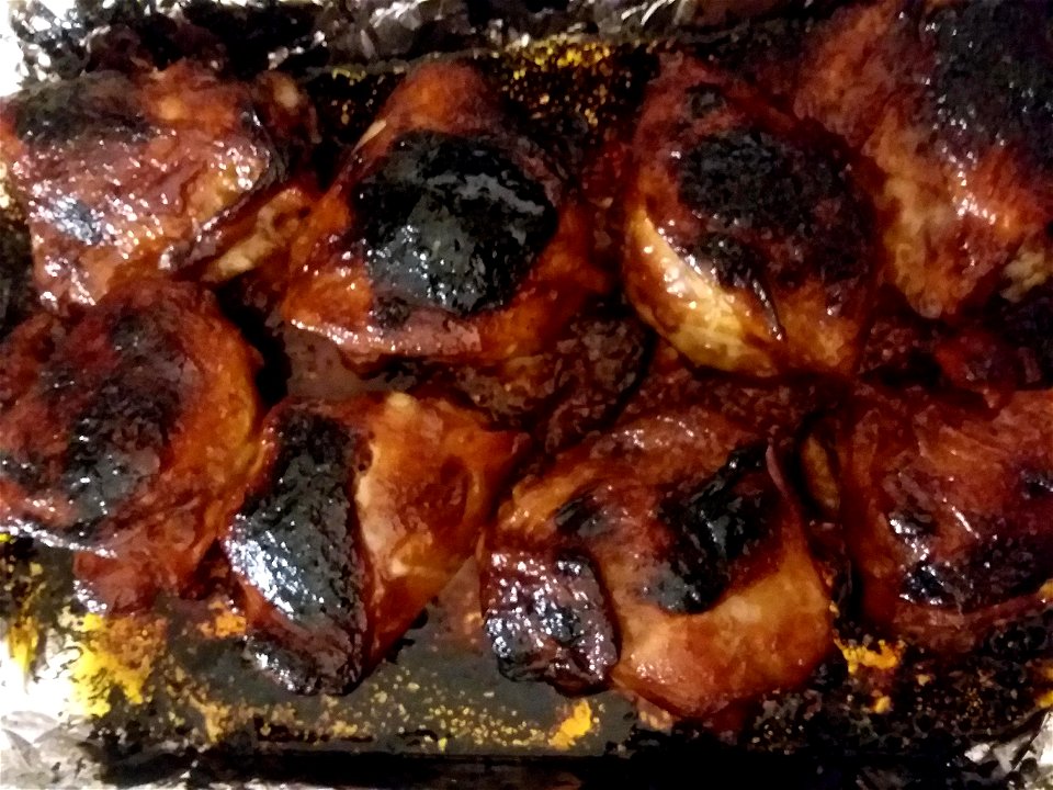 bbq chicken oven meal cooked