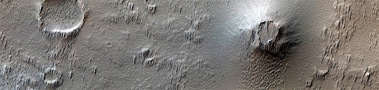 Mars - Cone-Shaped Mound near Biblis Patera