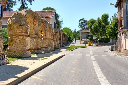 Roman Aqueduct of the Gier, France photo