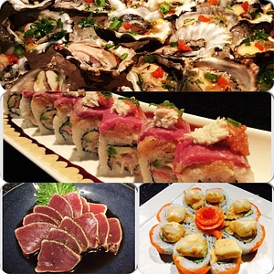 sushi collage